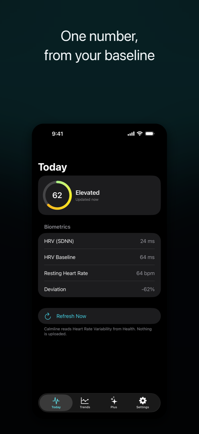 Calmline screenshot
