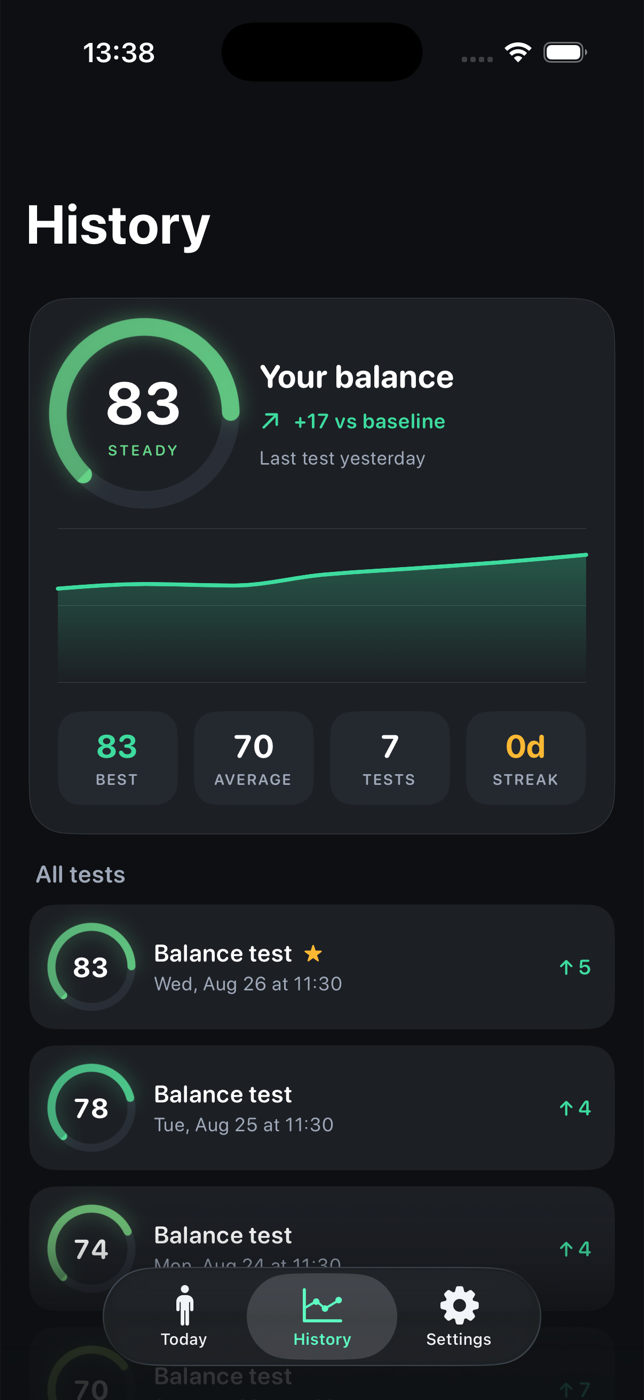 Steady screenshot